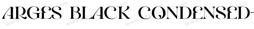 Arges Black Condensed字体转换